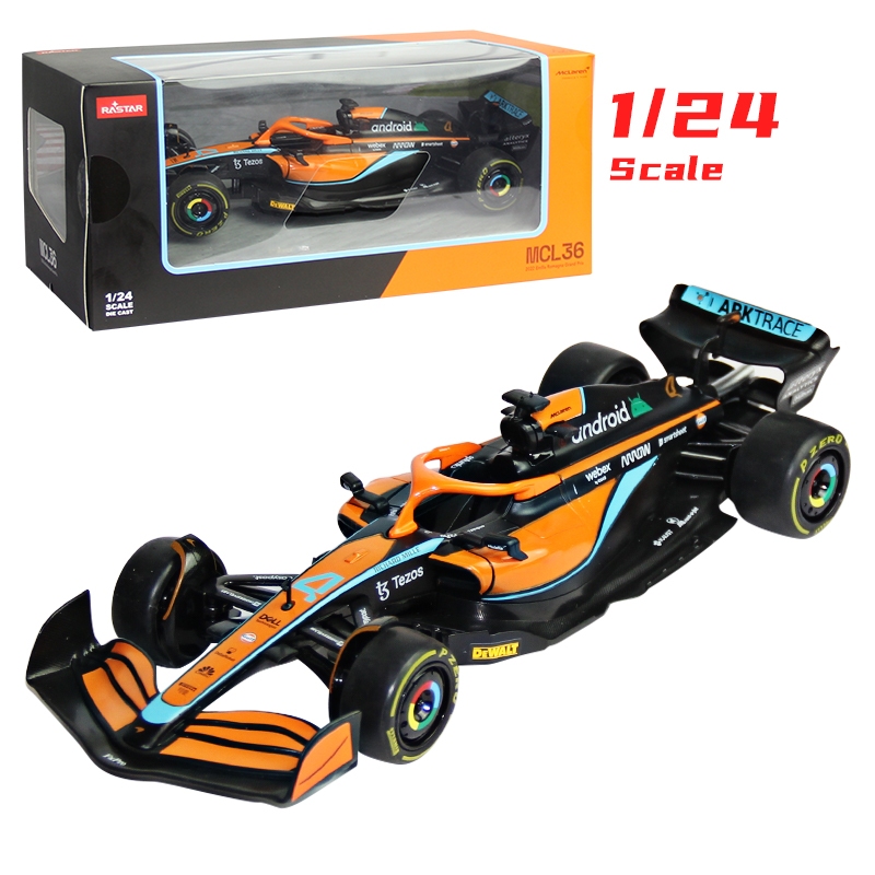 Escala 1 : 24 2022 F1 McLaren MCL36 No . 4 Lando Norris Fórmula 1 Modelo Estático De Corrida Liga De Carro Fundido Coleção Presentes Brinquedos RASTAR