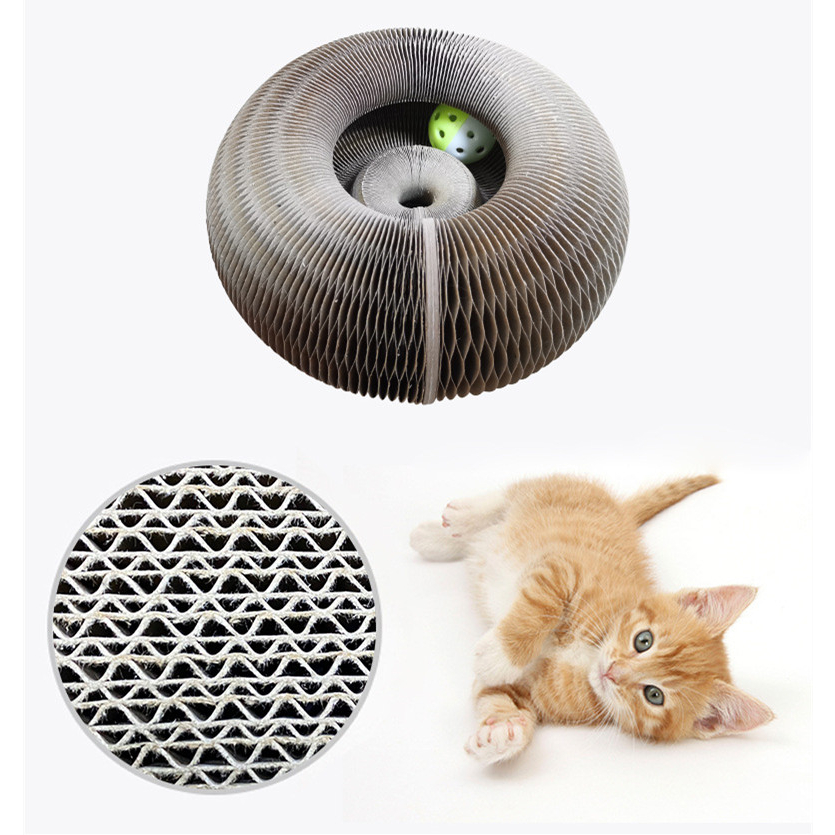 Órgão de papelão gato scratcher brinquedo gato mágico para coçar