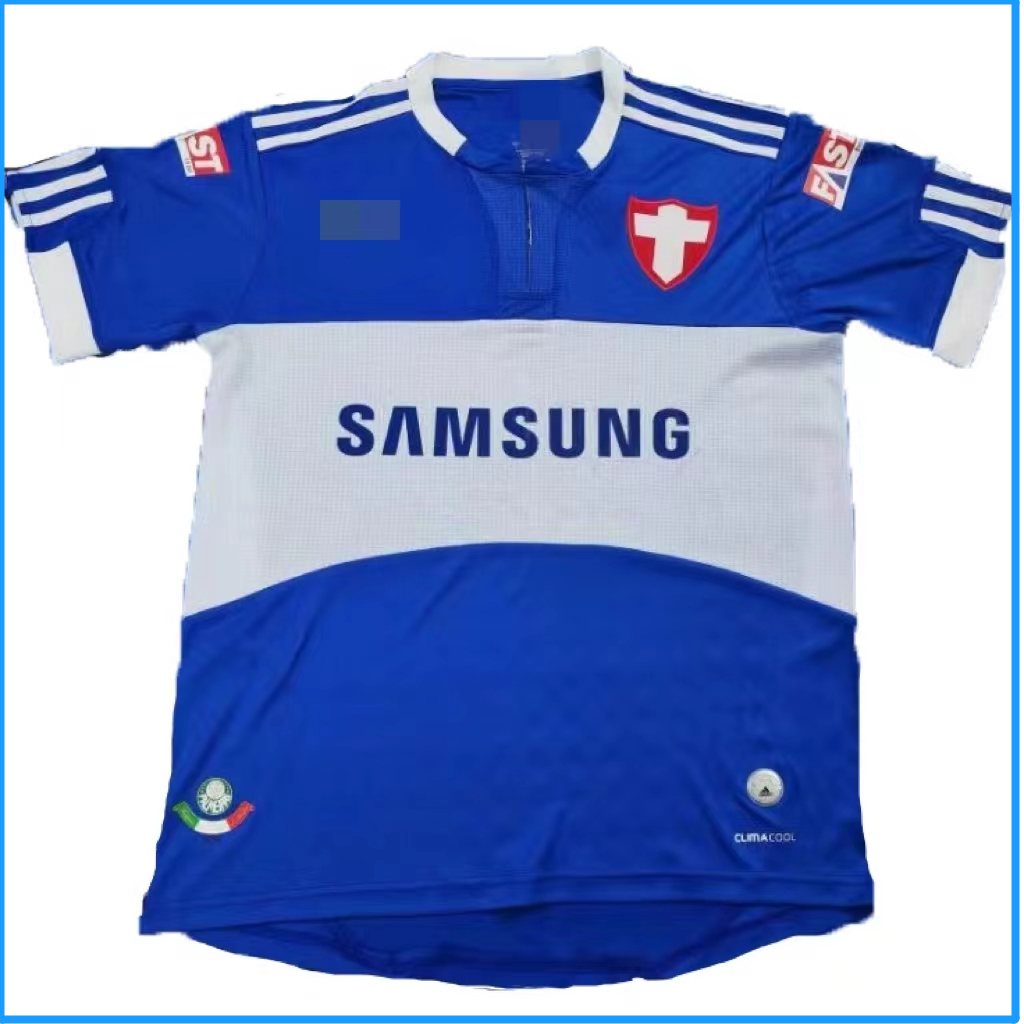 S-4XL Camisa Palmeiras 2019 Azul Retrô