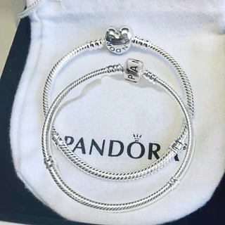 Pan Basic Chain Chain 3mm Snake Chain Momentos revestidos de prata Silver Buckle Bracelet Prata 925 Silver Pan Love Heart Buckle Snake Bone Bracelet Pulseira de Osso de Cobra Exquisite Circle diy feminino