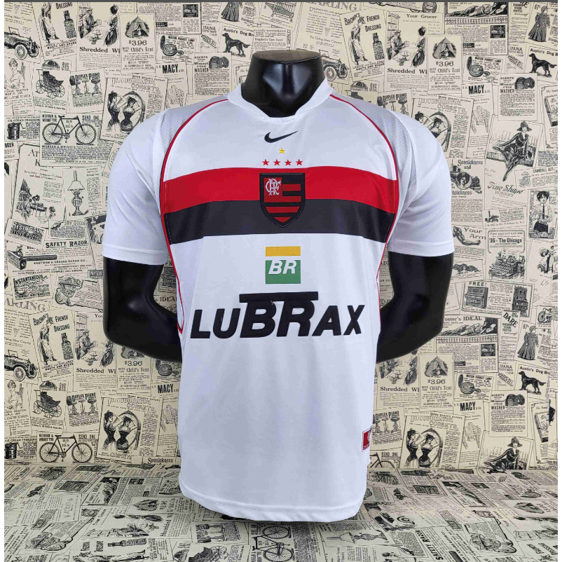 Flmg Away 2002 Camisa De Futebol Retro