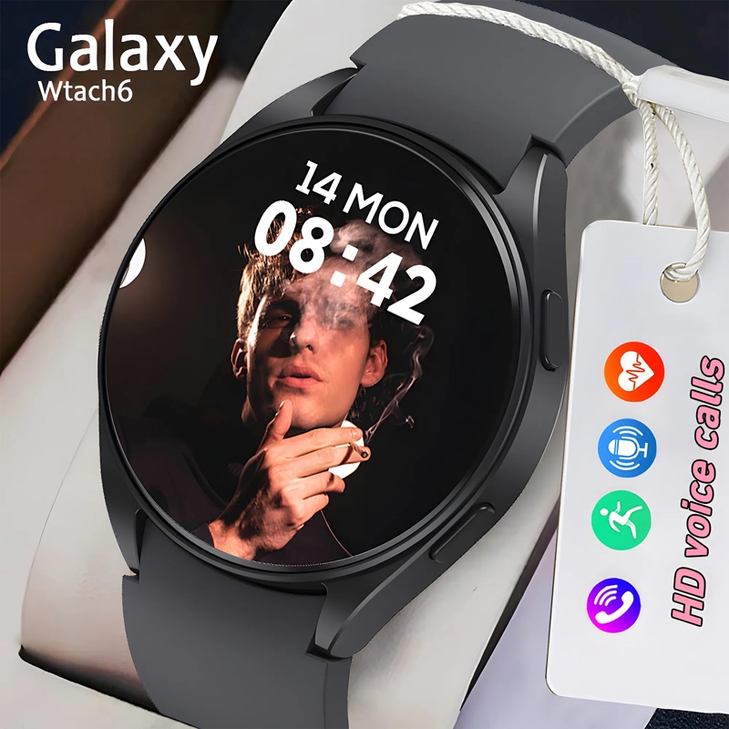 2023 Homens Relógio Smartwatch Mulheres Para Samsung Galaxy Watch 6 Bluetooth Chamada À Prova D'água De Oxigênio Sangue Android IOS