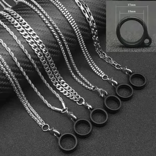 Corrente De Metal Com Pescoço anti-Queda E Antiderrapante Prático , 2 Anéis Suspensos De 13mm 20mm Fornecidos