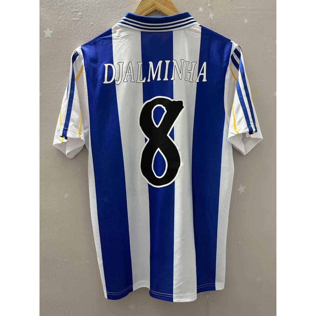 99-00 Deportivo La Coruna Camiseta Personalizada De Futebol Retrô 8 # DJALMINHA
