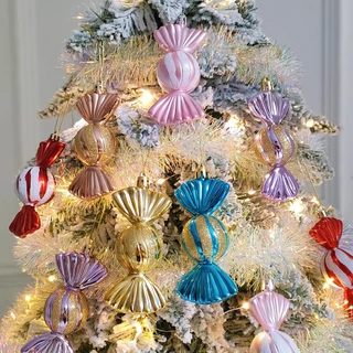 3pcs /set Christmas Candy Pendant Árvore de Natal Decoração Atmosfera Pequena Pingente