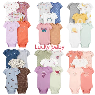 carters menina 5Pcs Body Manga Curta para Meninas roupa de bebê