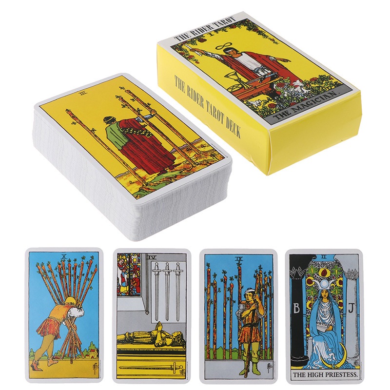 Cartas De tarot Rider waite Baralho 78 Laminado Cós