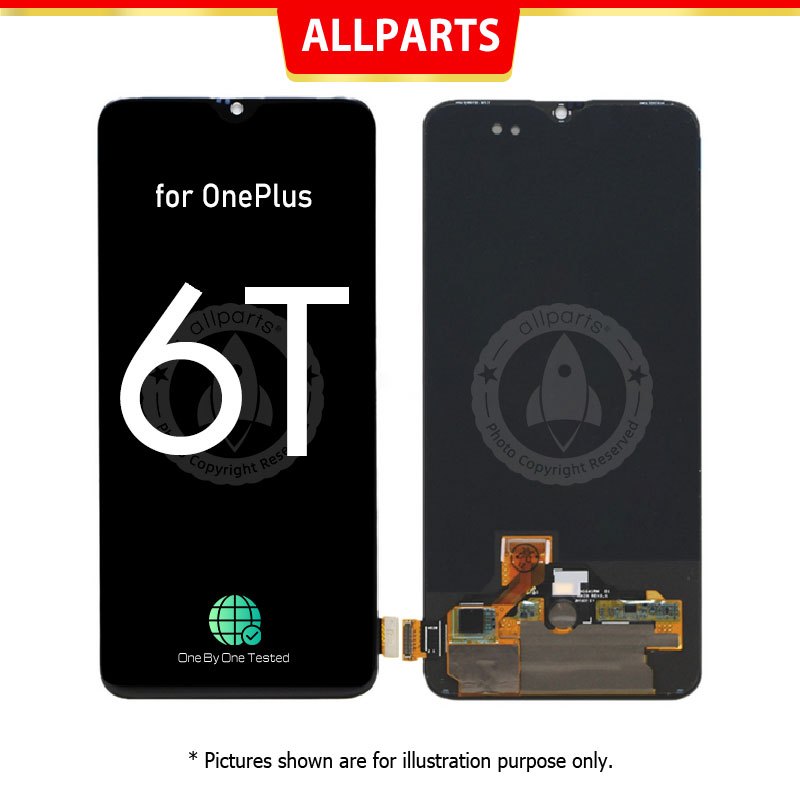 OLED Tela Frontal Display do OnePlus 6T / 1 + 6T LCD Touch Completo Compatível Con
