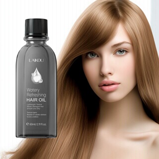 LAIKOU Óleo Capilar Refrescante Aquoso Liso E Sedoso Reparação Danificado 60ml