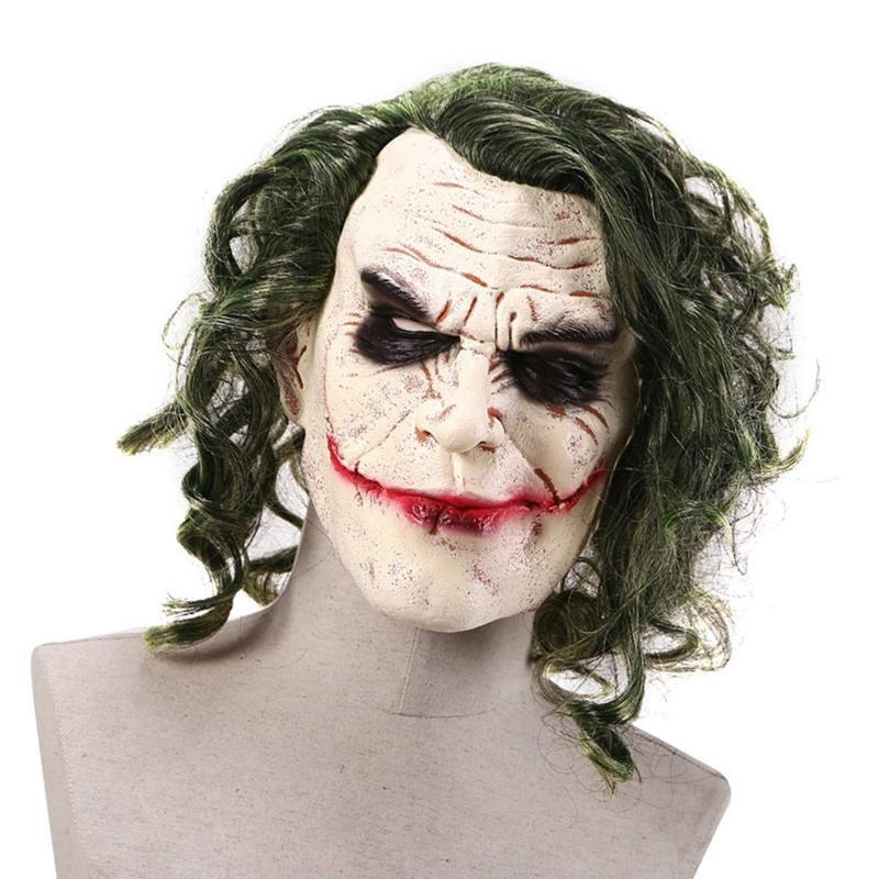 Máscara Facial De Halloween Assustador Jtff Máscaras Faciais De Horror  Sorridente Os Adereços Do Mau Cosplay - Escorrega o Preço