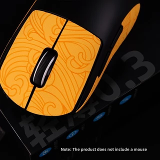 Esports Tiger Mouse Grip Tape Mouse Skin Side Stickers Resistente ao suor para Logitech G PRO X Superlight Wireless / GPRO Wireless / GPW
