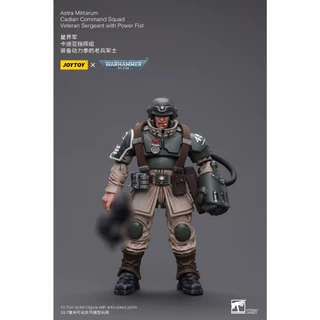 1/18 Astra Militarum Cadian Command Squad Veteran Sargento Com Figura De Ação Power Fist Da JoyToy (Brinquedo De 4 Poleg