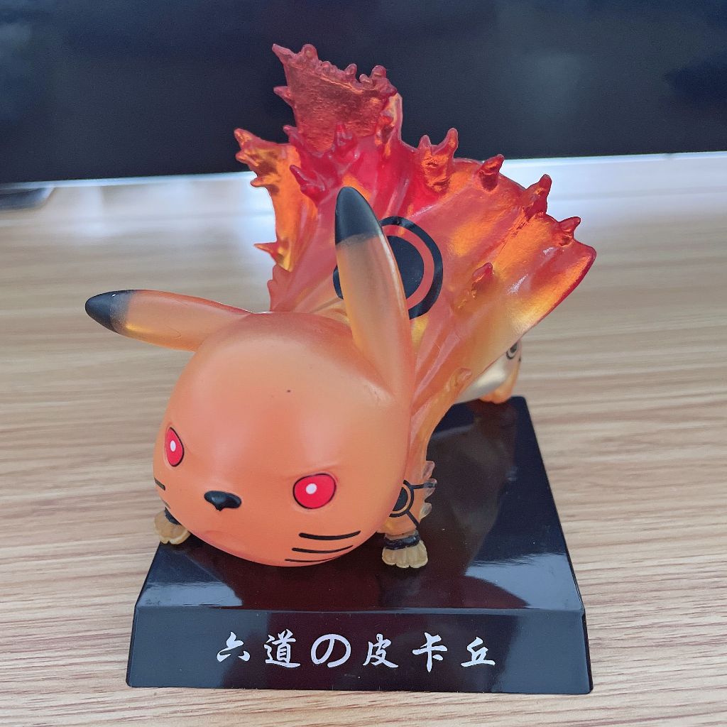Anime naruto q versão pikachu cos maldição marca sasuke uchiha pvc