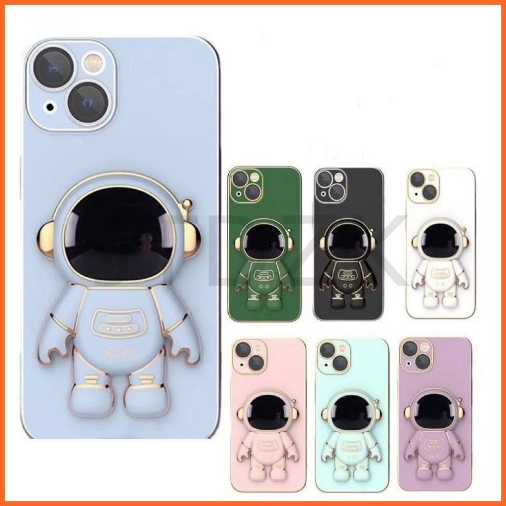Capa MOTO G54 MOTO G84 Capa Estojo de telefone de astronauta de borda reta
