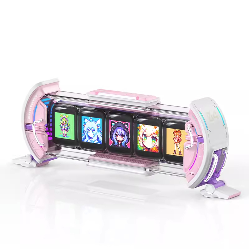 Divoom Times Gate Pixel Art Setup Clock Com Controle Inteligente