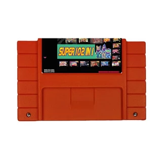 Cartão de Jogo Retro Cartucho de Tinta Nostalgic Game SUPER 102 IN 1, Adequado para Nintendo US Version Console