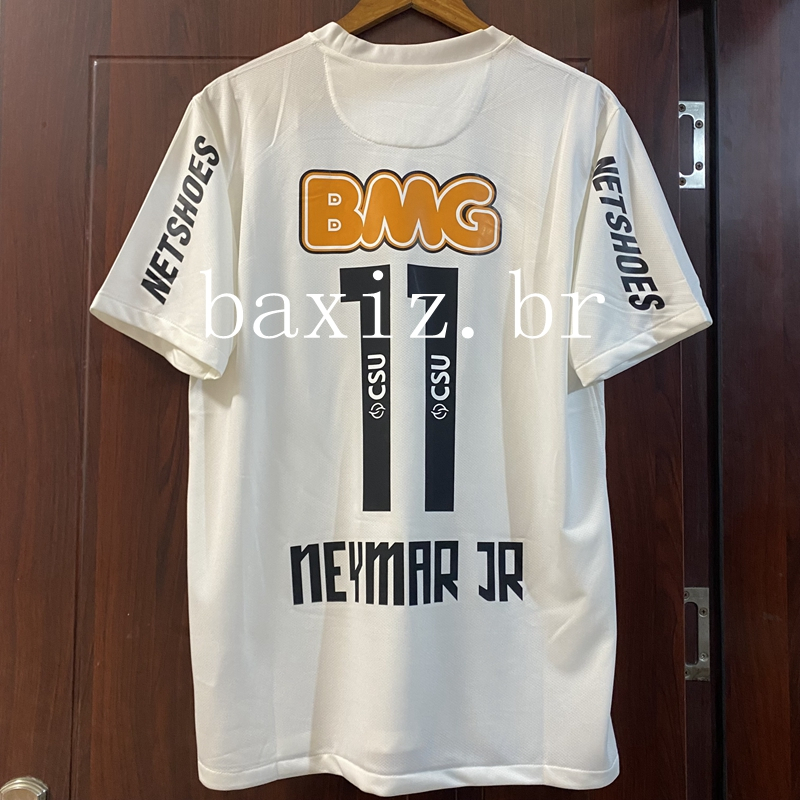 Camisa De Futebol Retrô 1213 Brazil Santos 11 Neymar JR