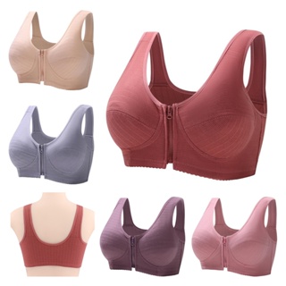 Push up sutiã com zíper frontal roupa interior feminina bralette