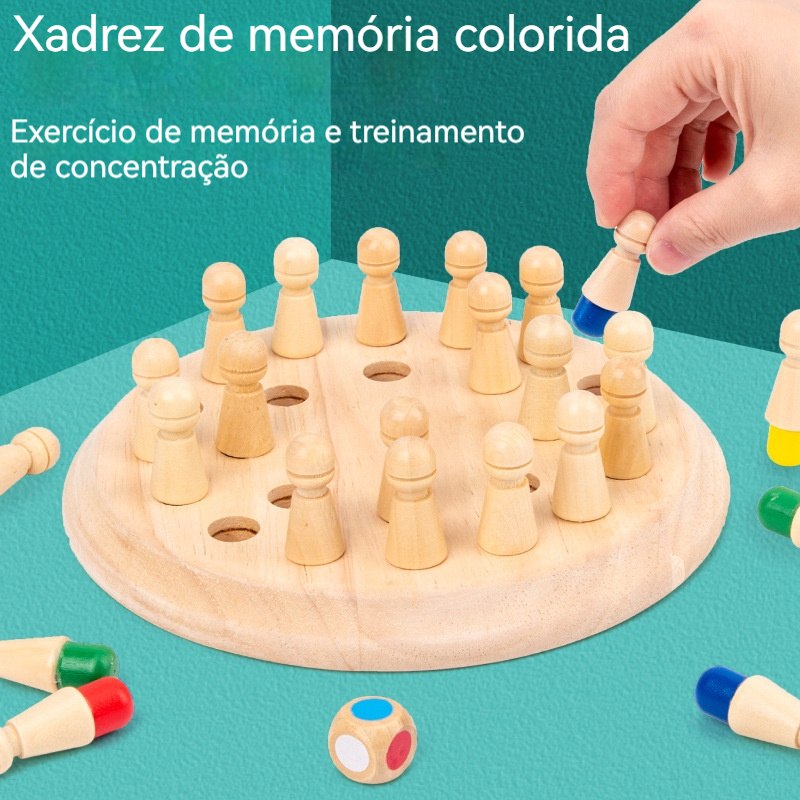 Carlu Brinquedos - Xadrez e Damas Colegial Jogo de Tabuleiro, 4+