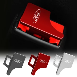 1pcs Vermelho/Prata/Preto Fivela De Segurança Para Carro Fecho Metálico Ford Kuga Fiesta Focus Mondeo Mk1 Mk2 Mk3 St