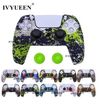 IVYUEEN Para Sony PlayStation 5 PS5 DualSense Controlador Capa Protetora De Silicone Pele Polegar Apertos Gel De Borrach