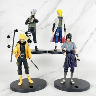 1Pcs 17-18cm Anime Naruto Figura Uzumaki Rikudousennin Modo Uchiha Sasuke Kakashi Namikaze Minato Estátua Pvc Figuras De Ação Figurino Modelo Doll Toys