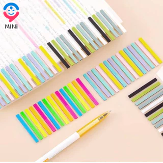 300/160 peças Índice Adesivos Etiquetas De Papel Marcas Indicadores De Chave Fluorescentes Estudantes Uso Classificação Notas Adesivas Translúcidas marcador de página material escolar
