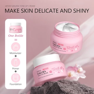 LAIKOU Sakura Tone Up Creme Base De Maquiagem Primer Desfoque Corretor De Cor De Poros