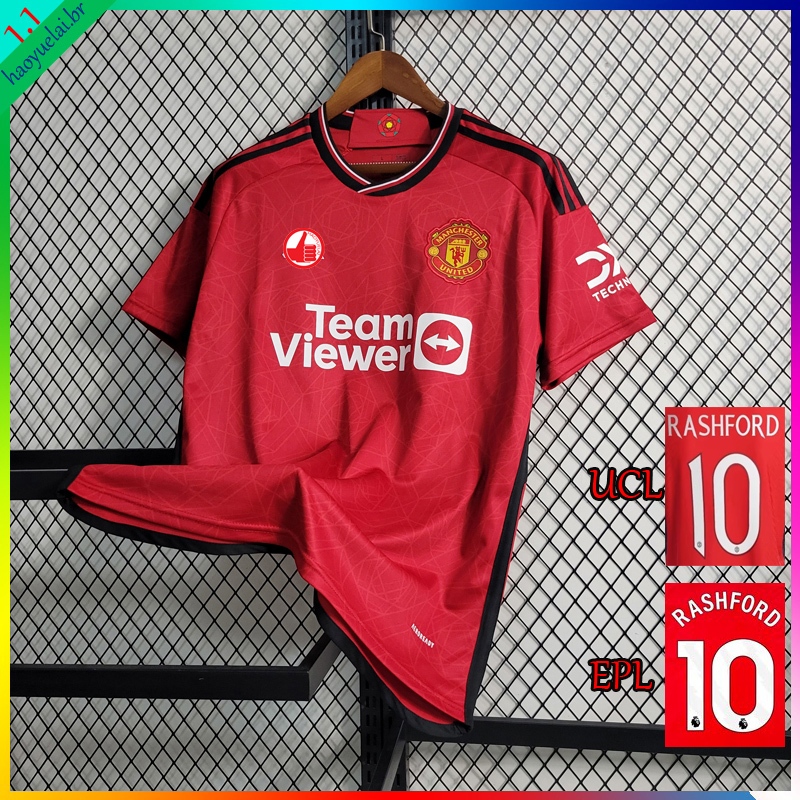 Camisa De Time Masculina 23/24 Futebol Vermelho MU