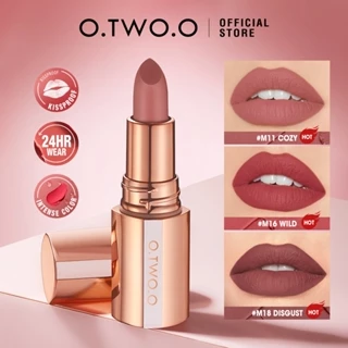 O.TWO.O Batom Matte Liptint Aveludado Maquiagem Labial 8Colors 39g