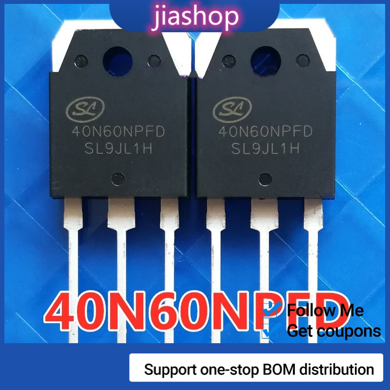2pcs Transistor Mosfet 40N60 40N60NPFD 60N60FD1 TO-3P 600V 40A IGBT ...