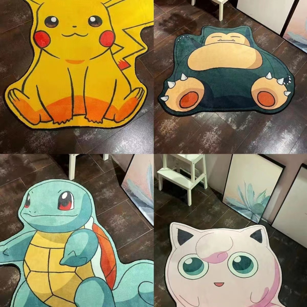 60 * 60cmPokémon Carpete Pikachu Pequeno Dragão De Fogo anime Desenho Animado Modelagem Do Quarto De Crianças Presente Para