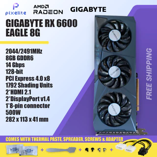 Usado MSI RX 6600 XT 8G 8GB GDDDR6 AMD Placa Gráfica grafik GPU