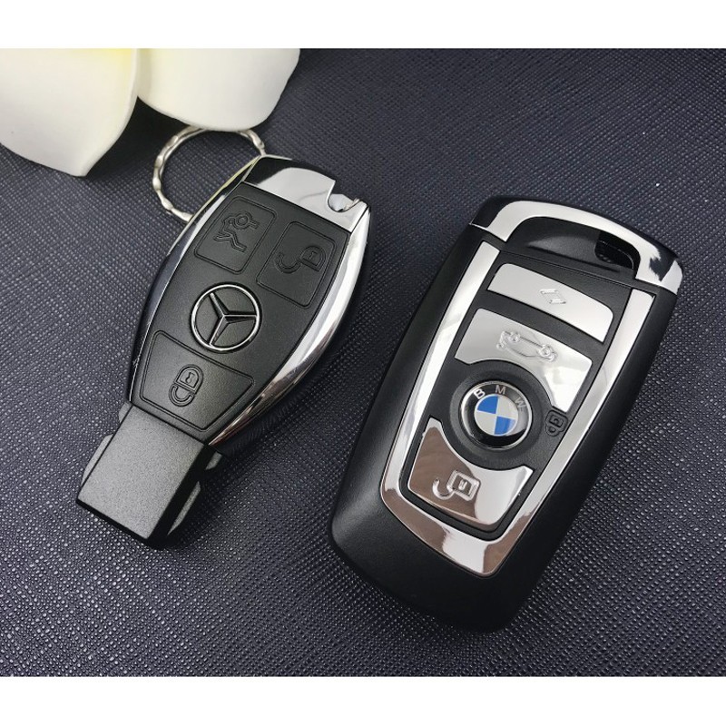 Chave USB 2.0 Flash Drive 128GB Para O Logotipo Do Carro Mercedes BMW