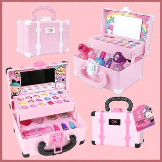 Kit Brinquedos De Maquiagem Para Crianças Menina Lavável Cosméticos Definir  Jogo Fingir Princesa HYOY1201