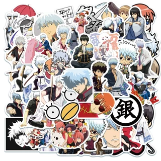 50pcs Japão Anime GINTAMA Adesivos À Prova D'água