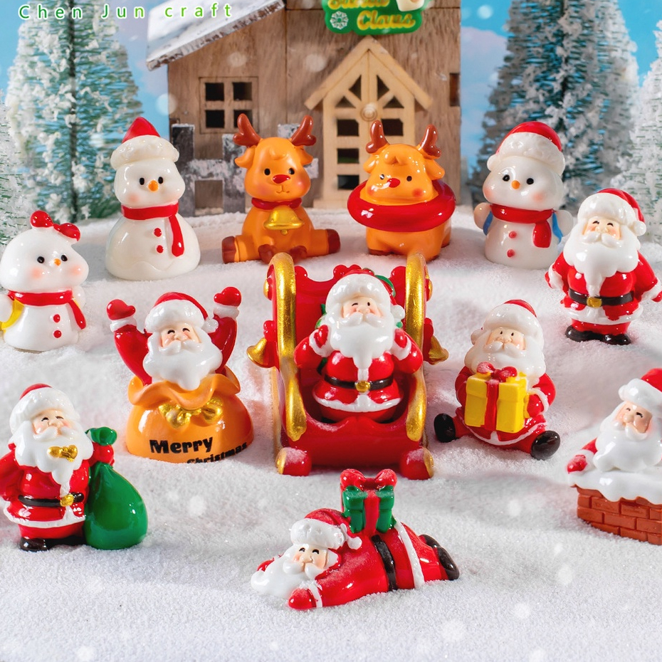 Papai Noel de Natal / Boneco de Neve / Acessórios para decoração de cervos Ornamentos de mesa