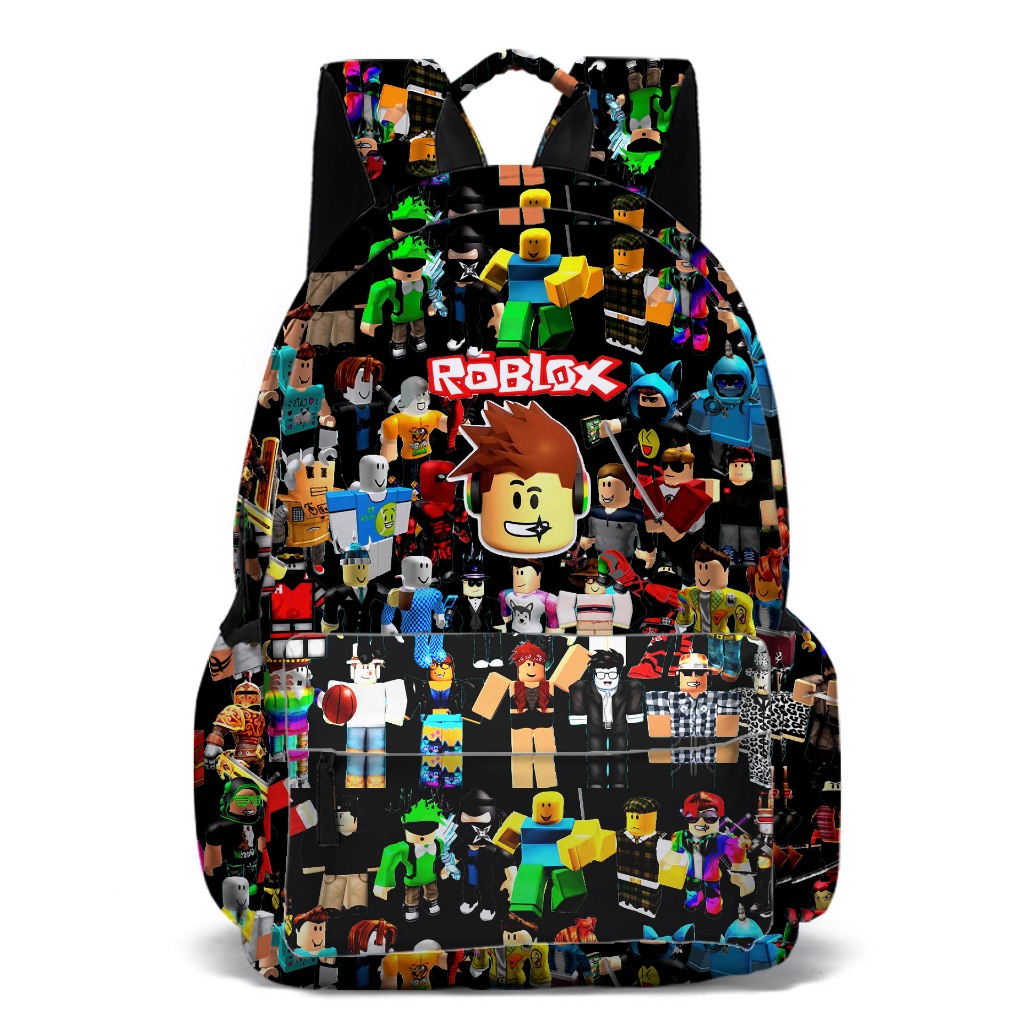 Roblox Mundial-Mochila USB de grande capacidade para Adolescente