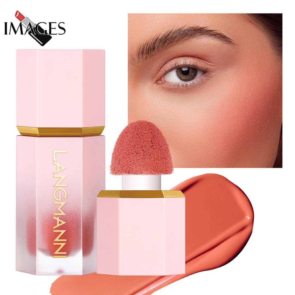 Maquiagem HANDAIYAN Oito-Cores Blush Líquido Brilhante Cor Natural Imagem Líquida