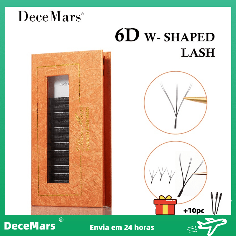Cílios Decemars W 6d Mix E Tamanho Único - Volume Egípcio