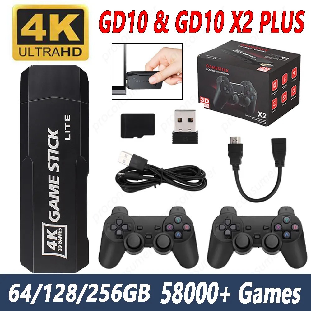 GAME STICK LITE 4K 2.4G WIRELESS CONTROLLER GAMEPAD – Star Games Paraguay