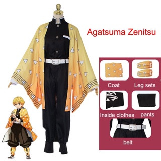 Compre Anime demônio slayer kimetsu não yaiba agatsuma zenitsu cosplay  traje feminino quimono uniforme halloween roupas de festa de natal