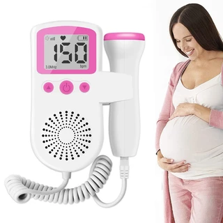 Monitor Portátil De Freqüência Cardíaca Fetal Doppler Para Bebês Grávidas Detector De Ultra-Som De 3,0mhz
