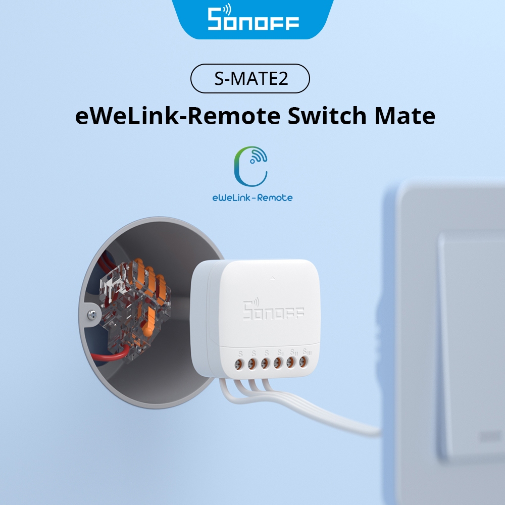 SONOFF S-MATE2 Extreme Switch Mate eWeLink Controle Remoto via Smart Para Trabalho Doméstico Inteligente Com Alexa Google Home IFTTT