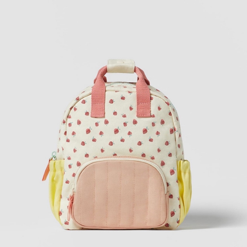 Zara New Style Mochila infantil Mochila para crian as Strawberry