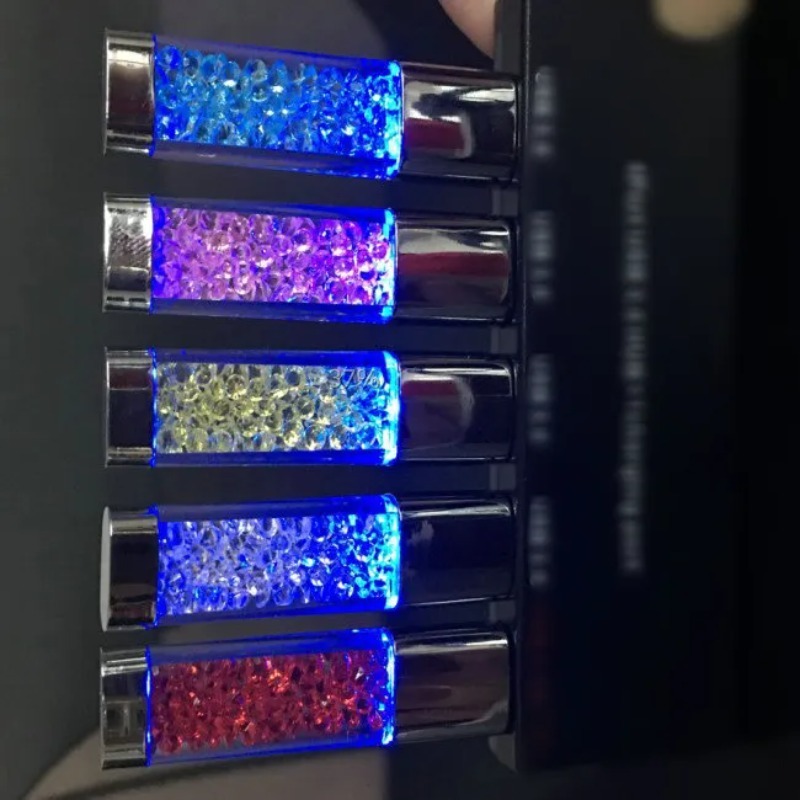 Unidade Flash Usb Crystal LED Luzes Cartão De Memória 32GB Pen Drive Pendrive 2TBU Disco 16G 32GB 64GB 128GB 256GB 512GB 1TB Cle