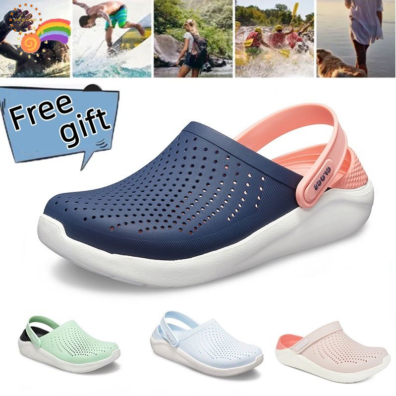 Crocs LiteRide Crocs LiteRide Crocs LiteRide Crocs Sapatos de Buraco Casual para o Exterior Sapatos de Sandálias Casuais para Mulheres Sapatos de Bucha