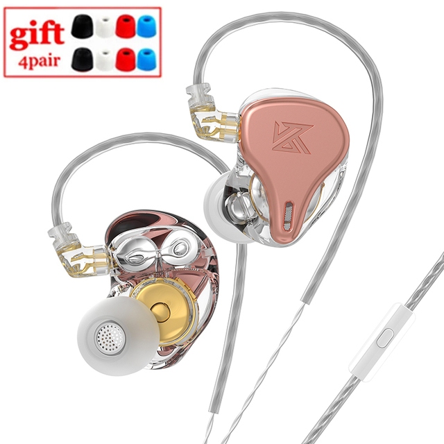 KZ × HBB DQ6S Fones De Ouvido Intra-Auriculares HiFi Bass Metal