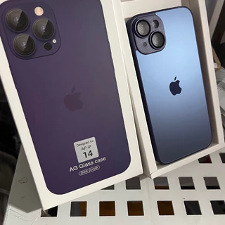 iPhone capa Roxo Escuro Fosco IPhone 15 Plus 14 13 12 11 Pro Max AG capinha traseira dura anti-impressão digital filme de lente