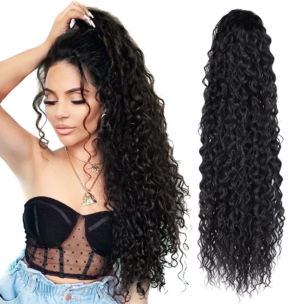 20 Polegada Marrom Strass Conjunto Extensões De Cabelo Tranças Do Bebê  Frente Lado Longo Trançado Rabo De Cavalo Extensão Festa Colorido Clipe Em  Extensões De Cabelo Reto Sintético Hairpieces Para Mulheres Crianças